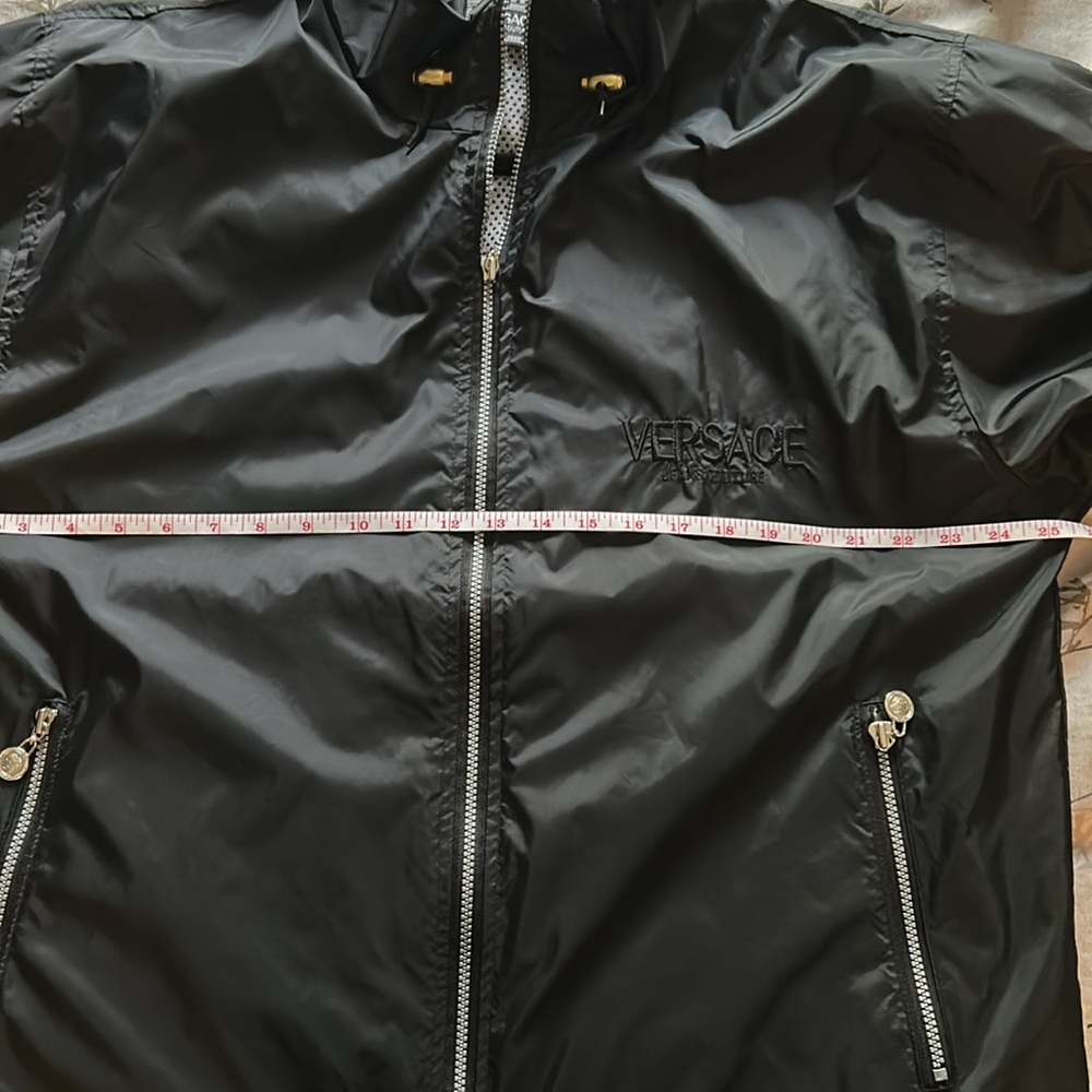 Versace Black Windbreaker Jacket - Picture 7 of 8